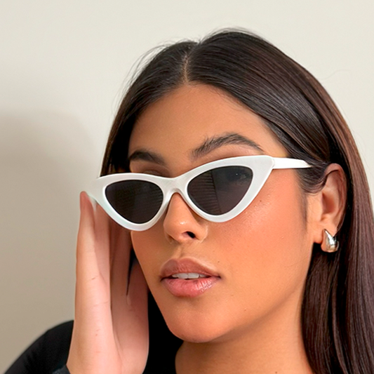 Gafas de Sol Blancas Cat Eye – Estilo Retro Chic