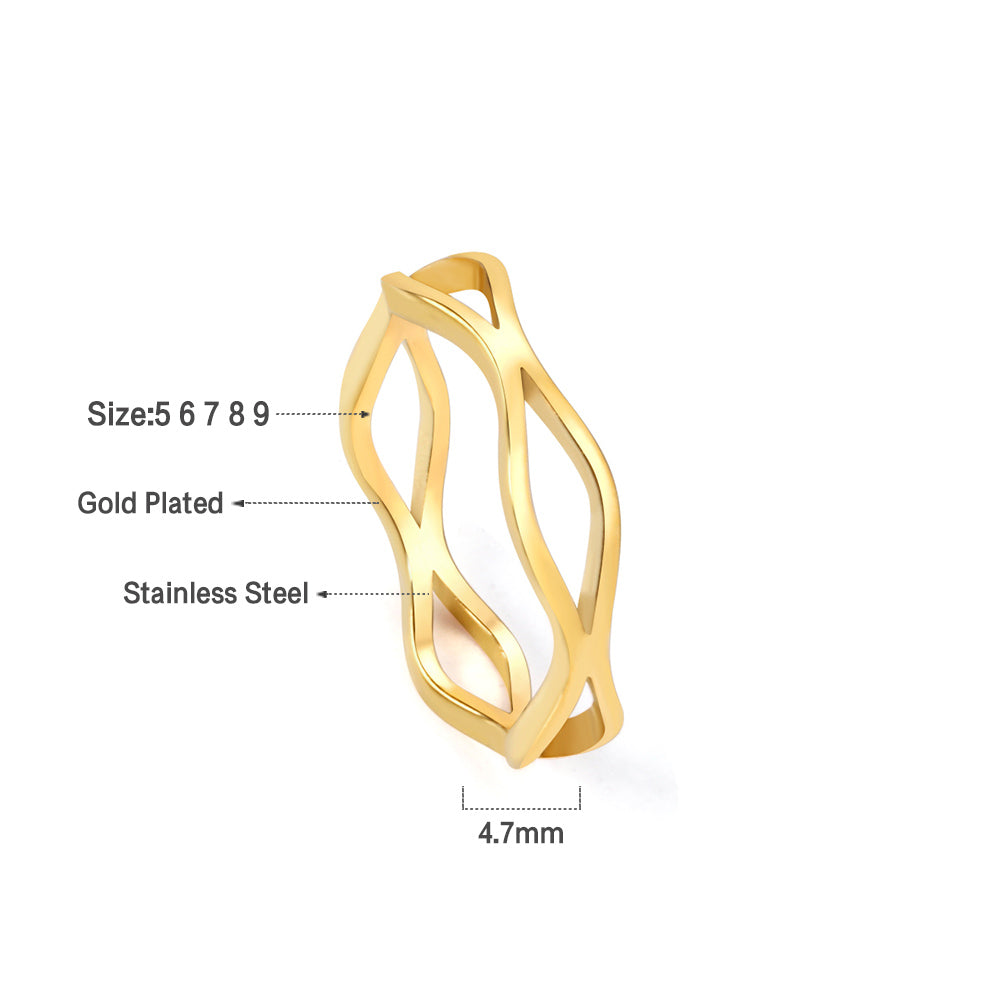 Anillo Ondina | Bañado en Oro 18K