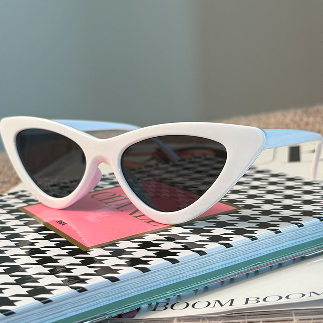 Gafas de Sol Blancas Cat Eye – Estilo Retro Chic