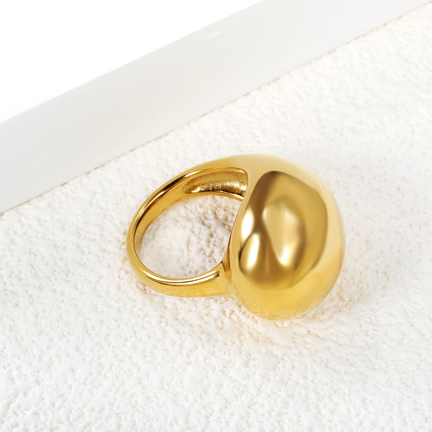 Anillo Escultura Dorado | Bañado en Oro 18K
