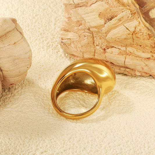 Anillo Escultura Dorado | Bañado en Oro 18K
