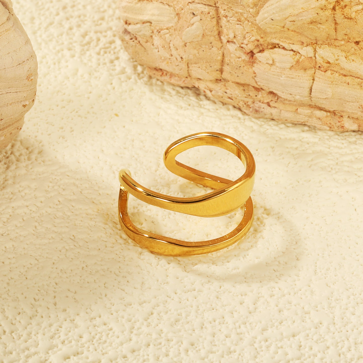 Anillo Dorado Abierto | Bañado en Oro 18K