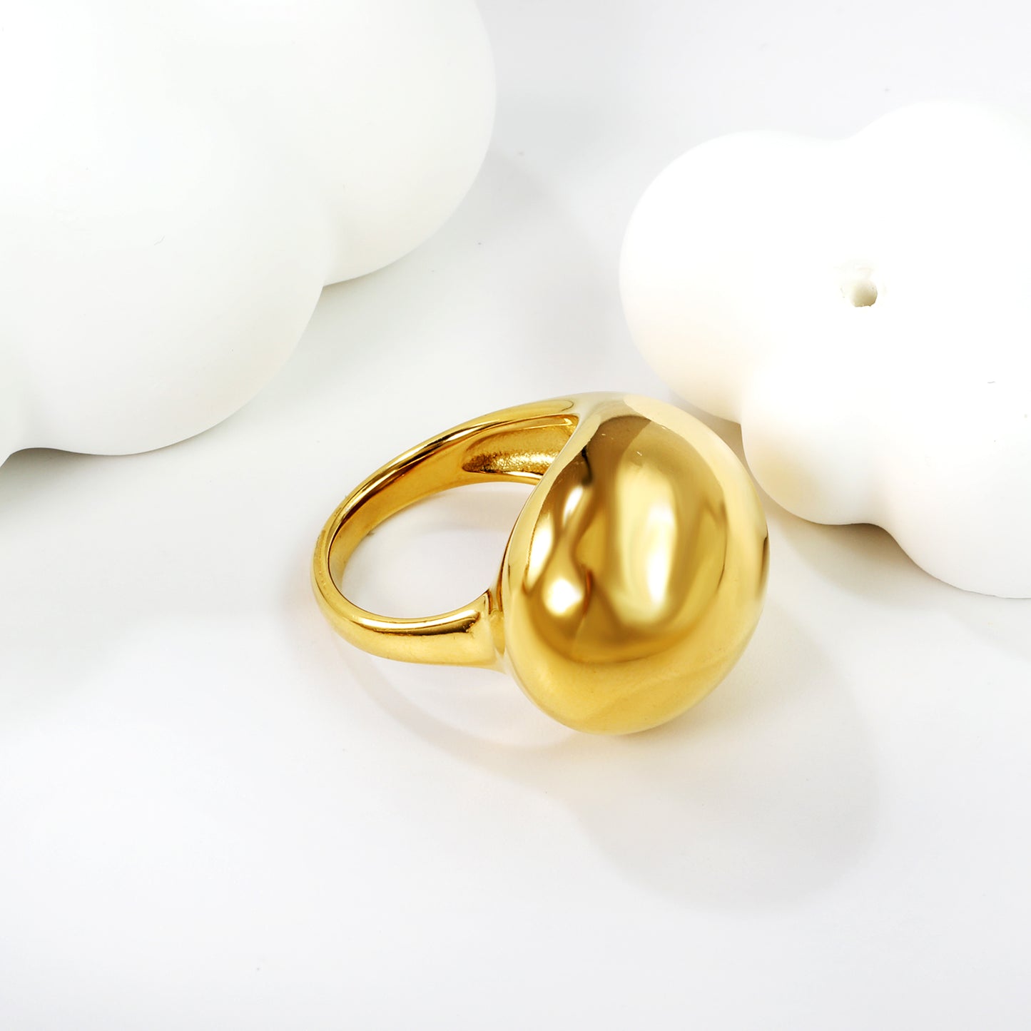 Anillo Escultura Dorado | Bañado en Oro 18K