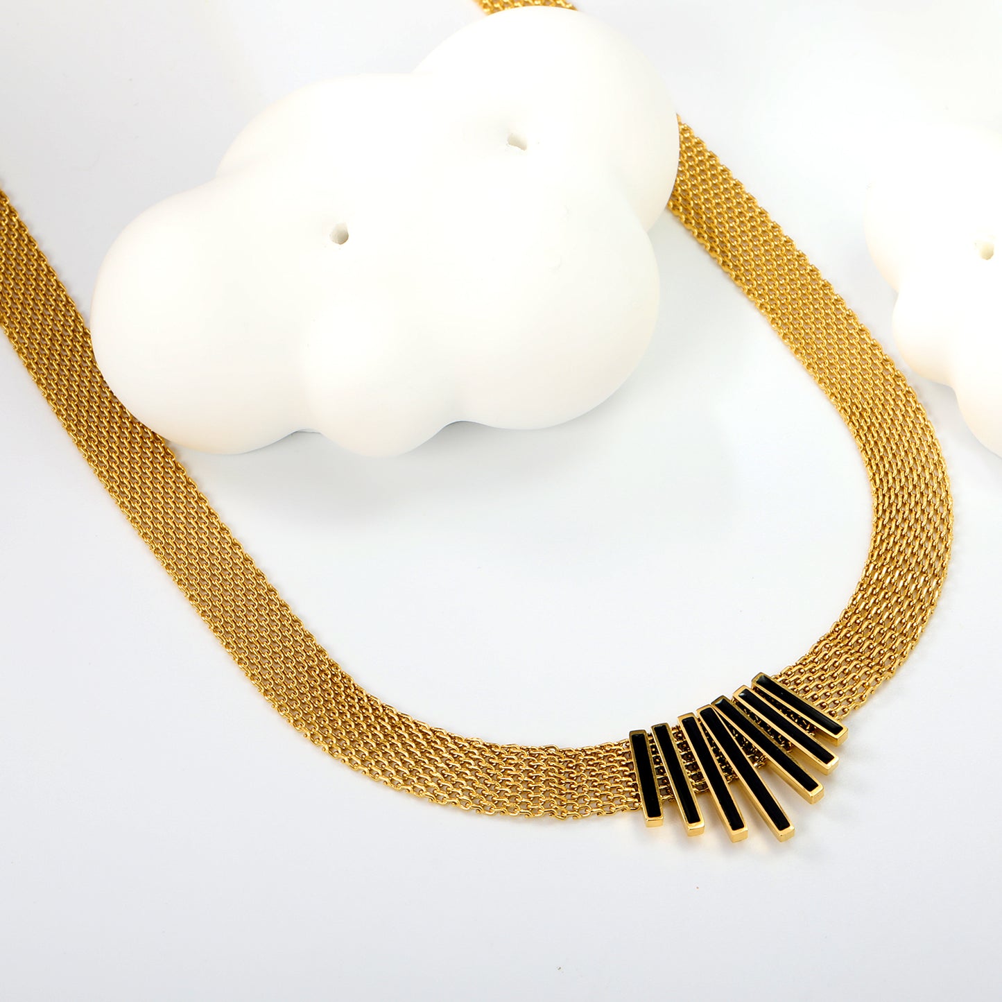 Collar Dorado "Rayos de Poder" | Bañado en Oro 18K