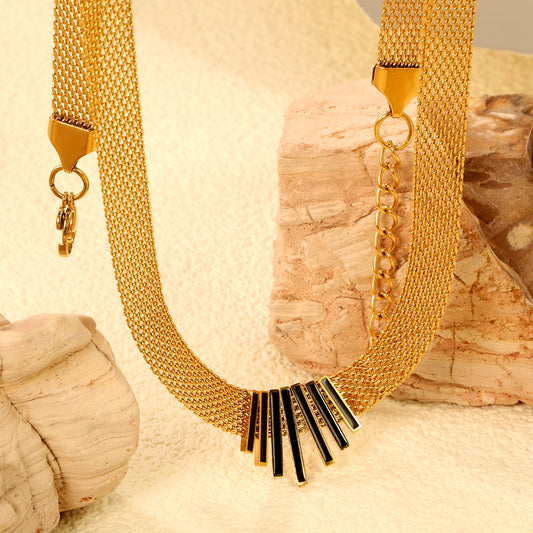 Collar Dorado "Rayos de Poder" | Bañado en Oro 18K