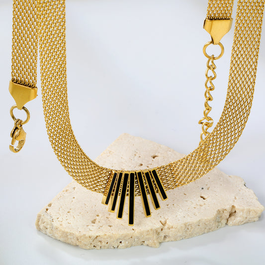 Collar Dorado "Rayos de Poder" | Bañado en Oro 18K