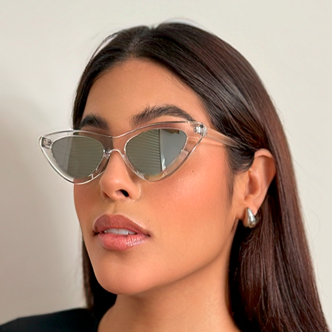 🕶️ Lentes Cat Eye Blancos – Estilo Retro Chic