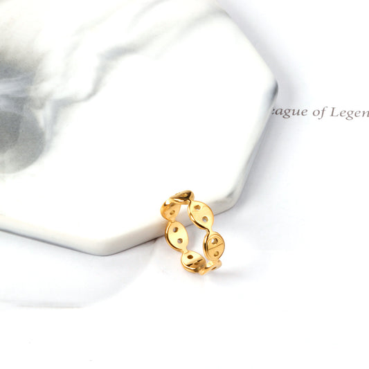 Anillo Dorado "Burbujas" | Bañado en Oro 18K